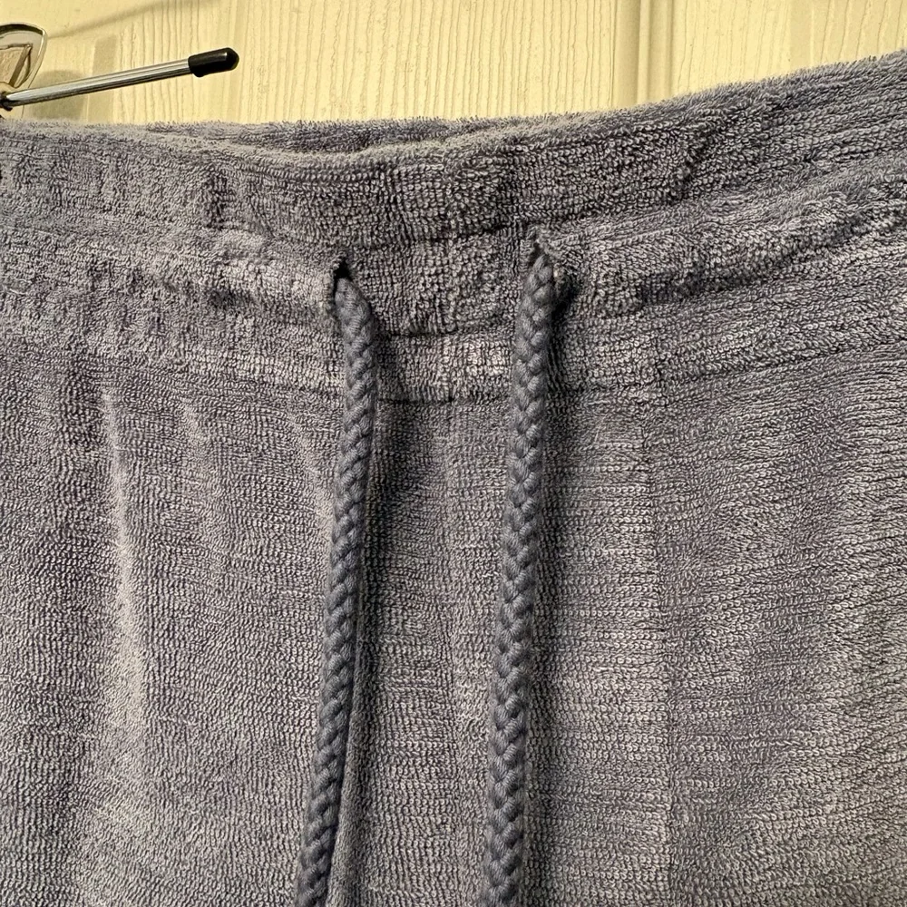 NWT Faherty Men's Cabana Towel Terry Shorts Eastern Storm Blue Large $128